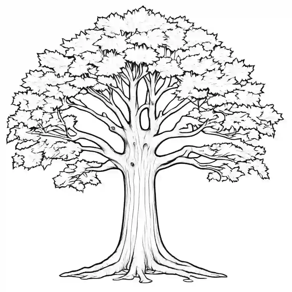 Sycamore Tree coloring pages